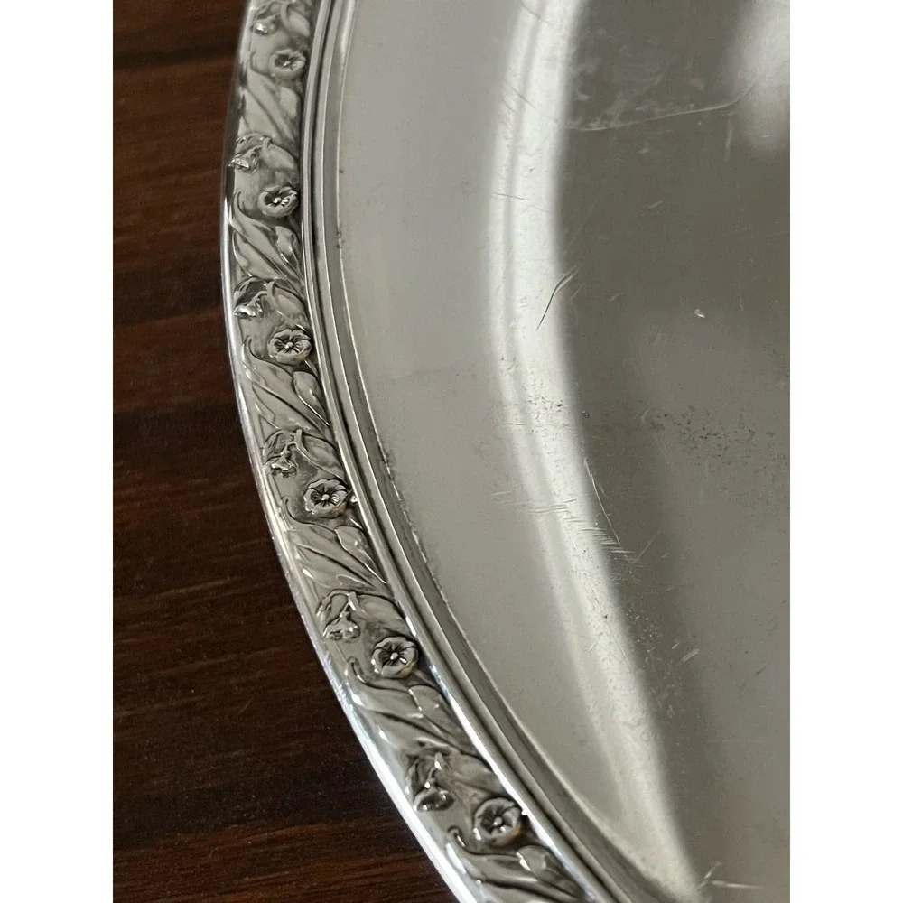 Reed & Barton 1209 Antique Silver Plate Candy Dish Bowl Decor Vintage